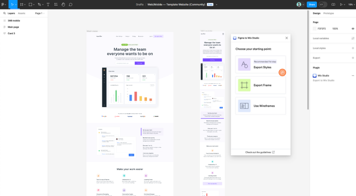 Figma to Wix Plugin